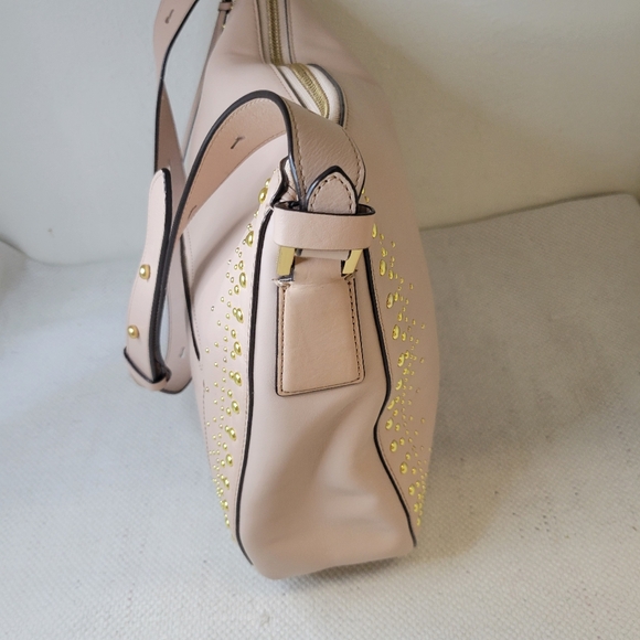 Cole Haan Marli Studded Bucket Hobo Bag Blush - Picture 6 of 9